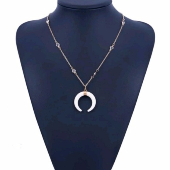 5 for $25 Horn Moon Statement Necklace - Picture 4 of 5